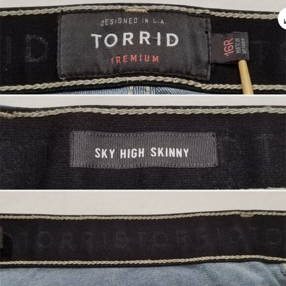 TORRID Sky High Skinny Jeans 6396E1M - Picture 7 of 8